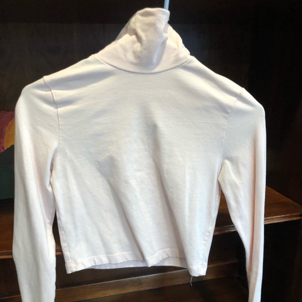 Baby pink turtleneck